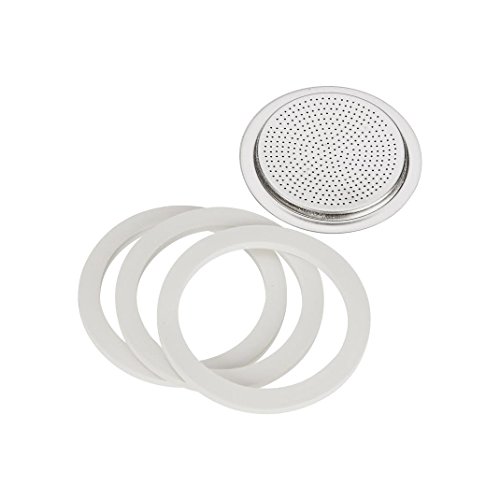 Bialetti 3 Dichtungen und 1 Platte, 1 Tasse - 3