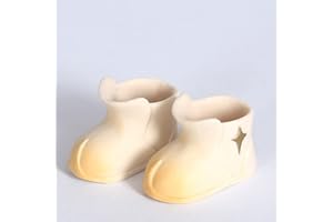 XiDonDon Doll Shoes Star Rain Boots for Ob11,GSC,Body9,1/12 BJD Doll Toys Shoes Doll Accessories (Milky White)