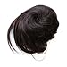 PRETTYSHOP BUN Up Do Hair Piece Hair Ribbon Ponytail Extensions Draw String Scrunchy Scrunchie Curly or Messy div. Colors (dark brown mix 1B/33 DC5)