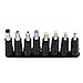 Price comparison product image CUGLB 8 Tips Straight Universal DC Power 5.5x2.1mm Jack Adapter Socket Plug for Laptop Notebook PC (8pcs dc plug)