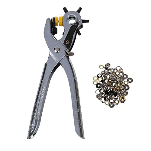 SODIAL(R) Guertel Multifunktion Leder Locher Werkzeug - 6