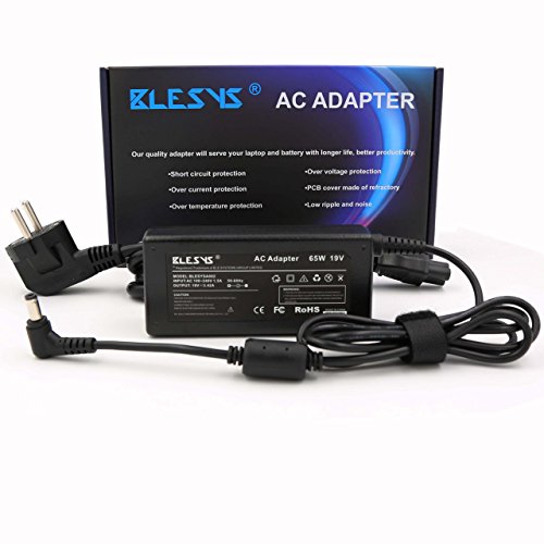 BLESYS - 65W 19V/3.42A AC Adapter Ladegerät passen ASUS X53S X551C X551M X451 X451CA X502CA TP550L TP550LD Series Laptop