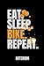 Produktbild EAT. SLEEP. BIKE. REPEAT. NOTEBOOK: Geschenkidee für Radfahrer und Rennradfans | Notizbuch mit 110 linierten Seiten | Format 6x9 DIN A5 | Soft cover ... Autorennamen für mehr Designs zu diesem Thema