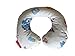 merrymama- Padded Headrest in Bio Spelt Husks, 18/36 months, Zoo White Background