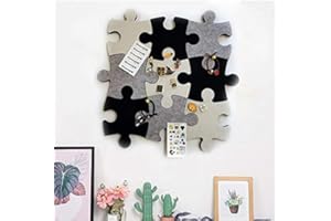 MCLEULLA Felt Bulletin Board Cork Board Tiles, Set of Wall Puzzle Shape Pin Board w/Self Adhesive to Keep Memories Photos Memos Display Board Pads Pictures Drawing Goals Notes Colorful Foam Wall Decorative