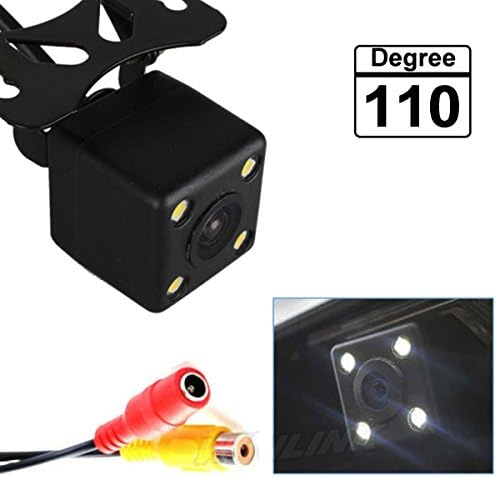 110 Degree Universal Waterproof HD CCD 4 LED Night Vision Car Rear View Camera Parking Assistance