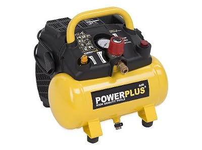 VARO Power Plus Puissant de compresseur 1100 W 1,5 CV, réservoir 6 L – N ° art. powx1721