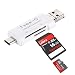 Produktbild KRS - CR - 3 in 1 , OTG Micro SD Kartenleser USB , USB-C Typ-C,USB Micro - SuperSpeed Memory Card Reader USB Kartenlesegerät für Micro SD/SDXC TF kompatibel mit dem neuen MacBook, OnePlus 2, Nexus 5X, Nexus 6P, ChromeBook Honor 8 Pixel, Nokia N1 Tablet Honor 8 Apple neue MacBook 12 Zoll, Google Chromebook Pixel, ZUK Z1, Mi 4C, Nokia N1, Nexus 5X Nexus 6P, Microsoft Lumia 950 950XL und weitere