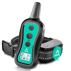 PATPET Dog Training Collar- Dog Shock Collar with Remote, w/3 Training Modes, Beep, Vibration and Shock, Up to 1002 ft Remote Range, Rainproof for Small Medium Large Dogs