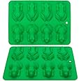 Webake Frog Chocolate Moulds Silicone 2 Pcs Candy Mould Reusable DIY Baking Molds for Jelly, Crayons, Gelatin, Cake Decoration, Soap, Resin