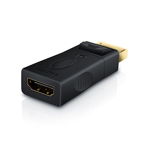 CSL-Computer Displayport zu HDMI Adapter Full HD 1080p - DP Stecker zu HDMI Buchse - Ideal für Apple Produkte PC Grafikkarten – Bild 3