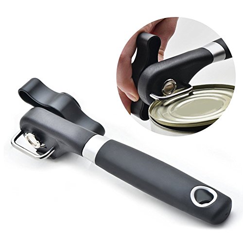 Swify Sicherheits dosenöffner,Edelstahl,Ergonomisches rutschfestes Design mit glattem Rand,Schneidet ohne scharfe Kanten,Deckel kann wieder aufgelegt werden