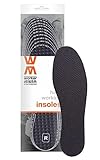 Worker Walker Super Active – breathable shoe insoles for safety and work shoes with odour absorbing carbon filter, 3 layers, made in Europe, all sizes, cut to fit