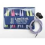 Love2Knit Sharp Short Tips Interchangeable Knitting Needle Set (US 10.5/6.5mm-15/10mm)