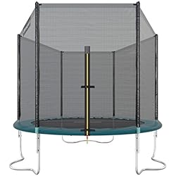 Ultrasport Wave Trampoline de jardin avec filet de sécurité Mixte Adulte, Vert, 251 cm