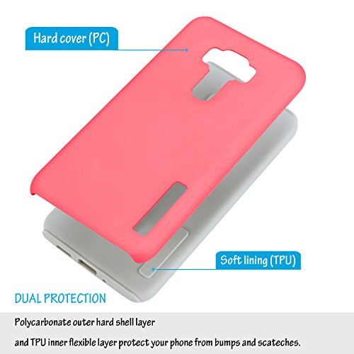 Asus ZenFone 3 Max ZC553KL Funda  Funda Protectora del H  brido de Doble Capa en Duro PC   TPU Silicona Absorci  n de Impacto y Anti-Ara  azos para Asus ZenFone 3 Max ZC553KL 5 5  2016  Magenta
