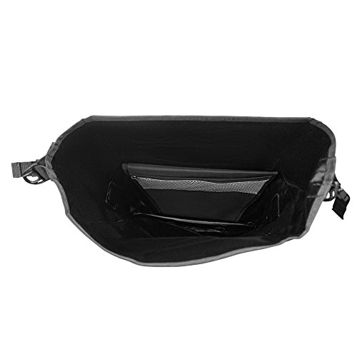 Premium-Fahrradtasche für den Gepäckträger • Große Radtasche mit abnehmbarem Schultergurt für Damen und Herren • Wasserfeste Gepäckträgertasche mit Reflektorschrift - 7