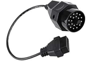 Hakkin OBD 2 Cable Round Adapter 20 PIN to 16 PIN Car Diagnostic Connector for BMW E36 E46 E38 E39 E53 X5 Z3