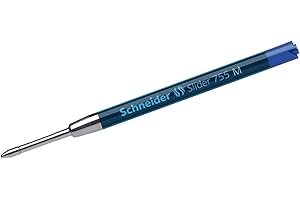 Schneider 175603 wkład do długopisu Slider 755, odporny na działanie dokumentów, M, niebieski
