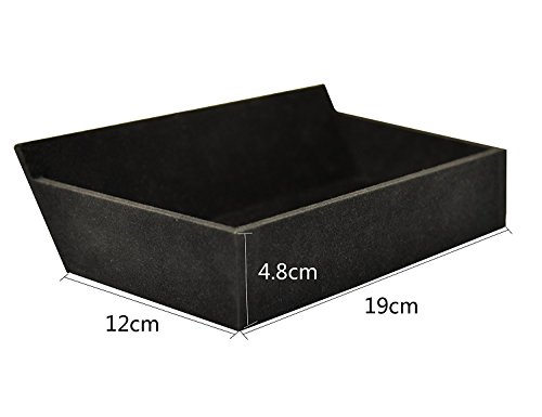 TOPFIT Auto Mittelkonsole Organizer Holz Schublade Aufbewahrungsbox für TESLA (schwarz) - 4