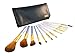 SBC Professional Make Up Brushes Set 12 Piece Essential Professional Cosmetics Makeup Brush Kits in Deluxe Soft Wallet Travel Pouch SBC126