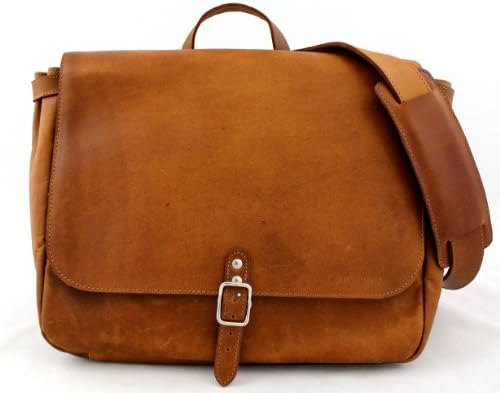 Postman (M) Vintage Leather Bag Shoulder Bag Unisex (A4) PAUL MARIUS Vintage &amp; retro