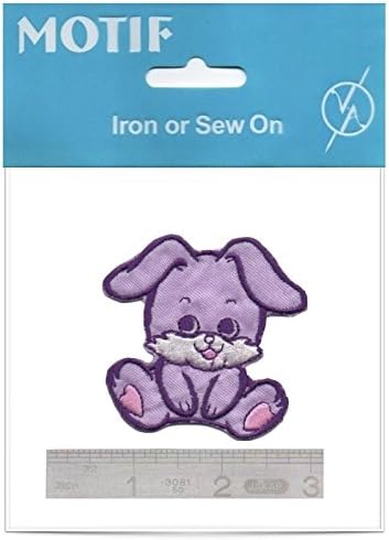 Haberdashery Wholesale Purple Rabbit Iron On Motif