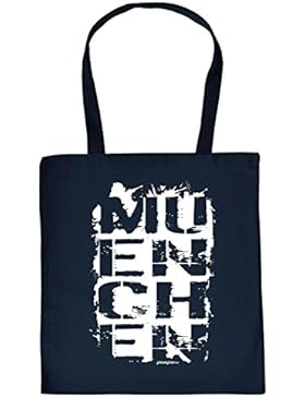 Cooles Hipster Accessoire Unisex Jutetasche/ Einkaufstasche/ Stoffbeutel/ München Graffiti Style