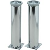 LUDIA Metal Ayarlanabilir 2 Adet Mobilya Ayağı Metal Tablalı 20cm