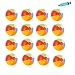 Produktbild SUNSHINETEK 16 Paket Strandbälle 10 Zoll Aufblasbare Regenbogen Schwimmbad Strandbälle für Pool Party Strand Spielzeug (Mit Handluftpumpe)