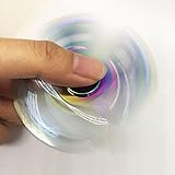 MAKOO Fidget Hand Spinner,Tri-Spinner Spielzeug Hybrid Aluminium Metall High Speed Finger Spinner Toy Geschenke für Erwachsene(Color A) - 4