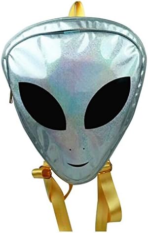 Peiji Alien Type Women's PVC Hologram Transparent Clear Backpack Casual Shoulder Bag