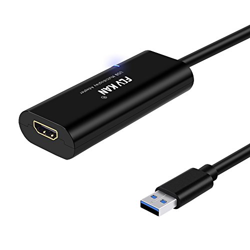 USB 3.0 zu HDMI Video Kabel Konverter – 1080P USB 3.0 auf HDMI Extender Multimonitor Adapter kompatibel mit Windows 10 - 3