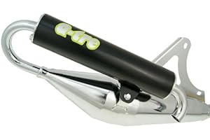 Auspuff TECNIGAS Q-TRE Chrom für Kymco 50 horizontal Agility Dink Yup ZX Like