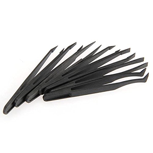 FACILLA® 7x Pinzetten Tweezer Set Anti-Statik Hartes Plastik Reparatur Werkzeug - 3
