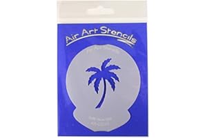 AIRART Surf Palm Tree Cupcake Stencil Reusable & Flexible for Cakes & Crafts