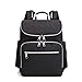 Price comparison product image BAIEDIII Nappy Changing Backpack With Pad Can Be Used As Laptop Backpack Multi-Function Large-Capacity Mummy Bag Shoulder Mother Handbags - USB Charging,Black