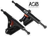 Se vende como pares. Ejes de longboard AOB de París (1 par) Colour negro mate
