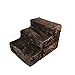 Produktbild 3-steps Pet Treppen,hölzerne Weich Katzenschritte Pet-treppen Atmungsaktive Schlafsofa Pet Bett-leiter Vielseitige Plüsch-kaffee Farbe 46x31x36cm(18x12x14inch)