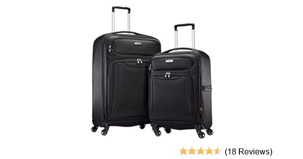 samsonite ultralite extreme 2 piece softside spinner 4 wheel luggage set