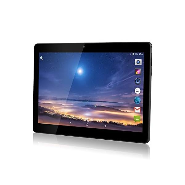 10 Inch 3G Phablet Octa Core 32GB ROM 2GB RAM Call Phone Android 7.0 Lollipop Tablet PC, Dual Sim Card ,Support Netflix Youtube Bluetooth, GPS, WIFI TYD-107 (Metallic black)