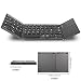 Produktbild Tragbares Keyboard Tastatur mit Touchpad Bluetooth Wireless Ultra Slim Tastatur faltbar für Reisen mit Big Shift Key Pocket Größe, für PC, Tablets, Smart Telefon, TV, Schwarz (WSTECHCO)