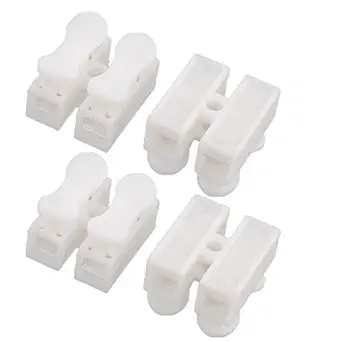 Sellify 250V LED Ceiling Quick Fix Spring Terminal Block Connector 2 Way 4PCS