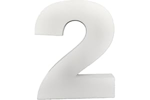 DecoPorex - Numeri 40 cm altezza polistirolo espanso per decorazione di eventi, festeggi, anniversario e compleanni (2)