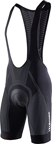 X-Bionic Biking The Trick OW Bib Endurance, Pantalón Bicicleta Hombre, Hombre, Biking The Trick OW Bib Endurance, Negro, Gris, X-Large - X-Bionic