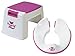 Pourty Toilet Training combo - Flexi-fit Toilet seat & Up Step stool (Pink)