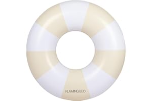 Flamingueo Bouee Piscine - Matelas Piscine, Bouée Gonflable, Bouee Piscine Adulte, Gonflable Plage, Accessoires Piscine, Bouee Geante (110x110x27 cm)