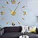 Produktbild Wmbz Decor Arabischen Ziffern DIY Wanduhr Größe Einstellbar Uhr Kühlen 3D Acryl Spiegeleffekt Wandkunst Aufkleber Für Wohnzimmer Gold 47 Zoll