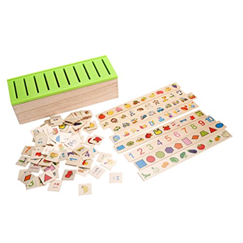 Caja De Juguetes De Clasificación De Madera Montessori