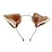 Price comparison product image Cutegirl Cat Fox Ears Long Fur Hair Headband Anime Cosplay Party Costume (Brown and Champagne)